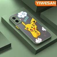 Ốp Điện Thoại Silicon Mềm Đục Trong Suốt In Hình Pikachu Chống Sốc Cho Samsung galaxy J3 Pro 2017 J330