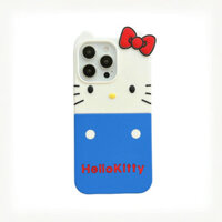 Ốp điện thoại silicon mềm hoạt hình 3D dễ thương Hello Kitty cho iPhone 16 Promax 14 15 Plus 12 13 Pro Max