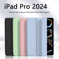 Ốp điện thoại silicon mềm TPU Leahter cho IPad Pro 11 13 2024 M4 Air 11 13 M2 Air6 10th Gen 10.2 7th 8th 9th Mini 6 Smart Stand Cover