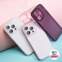 Ốp điện thoại silicon mềm chống sốc mờ mờ mờ mờ cho iPhone 15 14 13 12 11 Pro Max XS XR X 8 7 Chống rơi với ống kính bảo vệ Camera Vỏ điện thoại