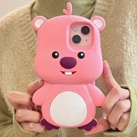Ốp Điện Thoại Silicon Mềm Chống Sốc Hình Hoạt Họa Beaver 3D Kiểu Hàn Quốc Cho iPhone 14 13 12 Pro Max 11 13Pro 14Pro