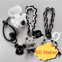 Ốp Điện Thoại Silicon Mềm Chống Sốc Có Móc Khóa Hình Gấu Hoạt Hình Dễ Thương Cho baseus bowie wx5 wm03