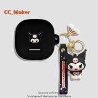 Ốp Điện Thoại Silicon Mềm Chống Sốc Có Móc Khóa Hình Sanrio Melody Hạt Ngọc Trai Cho Anker Soundcore Liberty 4 NC 4 NC