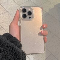 Ốp Điện Thoại Silicon Trong Suốt Chống Sốc Phối Kim Tuyến Cho iPhone 14 13 Pro Max XR XS Max 8 + 7 Plus 11 12 Pro Max 12 13