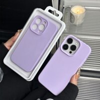 Ốp Điện Thoại Silicone Mềm Chống Sốc Màu Tím Nhạt Cho iPhone 14 Pro Max 14 11 12 13 Pro Max 14 Plus