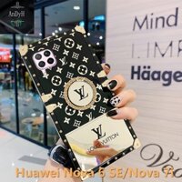 Ốp Điện Thoại Silicone Mềm Bóng Chống Rơi Có Vòng Nhẫn Giá Đỡ Cho Huawei Nova 6 SE / Nova 7i