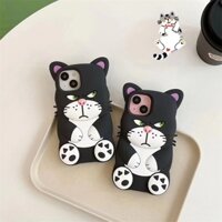 Ốp Điện Thoại silicone Mềm Chống Sốc In Hình Mèo lucifer 3d Cho iphone 15 pro max 14 13 12