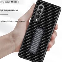 Ốp Điện Thoại Sợi Carbon Có Giá Đỡ Cho Samsung Galaxy Z Fold 3 Z Fold 2 Z Flip 3 Z Flip 5g