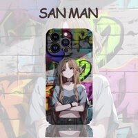 Ốp điện thoại Street Asuna apple 16promax iphone Vỏ cứng phim trọn gói Anime 14 / 15 Vỏ bảo vệ xr apple Vỏ bảo vệ plus
