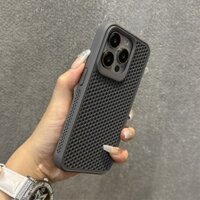 Ốp Điện Thoại Tản Nhiệt Cho iPhone 11 12 13 14 15 16 Pro Max Plus Sang Trọng Màu Trơn Silicon Mềm Chống Sốc Ốp Lưng