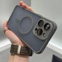 Ốp điện thoại tản nhiệt từ tính mờ chất lượng sang trọng cho iPhone 16 Promax 16 15 14 13 12 Pro Max 16 Plus Vỏ được trang bị bảo vệ ống kính Vỏ chống sốc và chống rơi