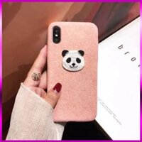 Ốp điện thoại thêu gấu trúc