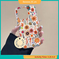 Ốp điện thoại thời trang hoa cho iPhone 16/15 Pro Max/13 Pro Case 11/13/12 Chống bụi Chống sốc XR/XS Max Dễ thương 7/8 Plus Vỏ bảo vệ Họa tiết tùy chỉnh