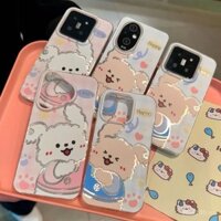 Ốp điện thoại Tie Tie Puppy tương thích với iPhone 16, iPhone 15 Pro Max, mới 14, nữ 13/12, ốp mềm XR 7/6