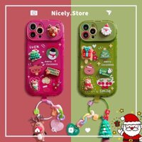 Ốp Điện Thoại tpu Gắn Gương Trang Điểm Chống Bụi Hình Tuần Lộc Cho iphone 15 15plus 14 13 12 pro max 11 xs xr