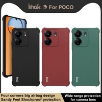 Ốp điện thoại TPU mềm chống sốc Imak Redmi 13C 4G chính hãng Ốp điện thoại silicon màu đen mờ