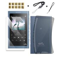 Ốp Điện Thoại TPU Mềm + Kính Cường Lực Bảo Vệ Màn Hình Cho Sony Walkman NW-A50 A55 A56 A57 A55HN A56HN A57HN