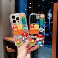 Ốp Điện Thoại TPU Mềm Trong Suốt Hình Super Mario 3D Cho iPhone 15 14 13 11 12 Pro Max 14Plus 15Plus