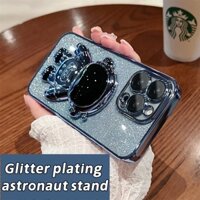 Ốp Điện Thoại TPU Trong Suốt Kèm Giá Đỡ Hình Phi Hành Gia Cho Iphone 13 12 11 Pro Max Xs Max Xr 8 7Plus