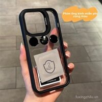 Ốp điện thoại trong suốt chống rơi chống bụi bẩn, phim ống kính tự chứa, tương thích với iPhone 16 Pro Max 15 Pro Max 14 Pro Max 13 Pro Max 12 Pro Max 11 Pro Max 7/8 Plus X/XS/XR/XS Max