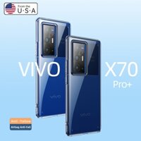 Ốp Điện Thoại Trong Suốt Chống Sốc Bảo Vệ Ống Kính Máy Ảnh Cho VIVO X70 Pro plus X70Pro+