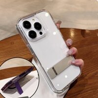 Ốp Điện Thoại Trong Suốt Có Giá Đỡ Kim Loại Cao Cấp Cho iPhone11 14 pro max 13 pro max 12 pro max 11pro max