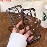 Ốp Điện Thoại Trong Suốt Mạ Điện Sang Trọng Cho OPPO A15 A15S A16 A17 A17K A18 A38 A58 A78 A98 A74 A96 A36 A76 A3S A5S A12 A12E A31 A53 A5 A9 2020 A60 Ốp Lưng Trong Suốt Chống Sốc