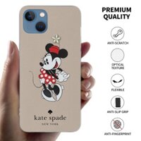 Ốp điện thoại trong suốt phong cách mới KateSpade Vỏ chống sốc cho IPhone 16 15 14 Pro XS Max MiNi 11 Pro X XR XS Max 6S 7 8 Plus SE 2 Samsung Note và S Series