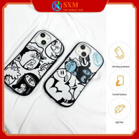 Ốp Điện Thoại Truyện Tranh IPhone16Pro Max Ốp Lưng Cá Tính Silicon Chống Rơi Cho IPhone16 / 15 / 14 / 13 / 12 / 11