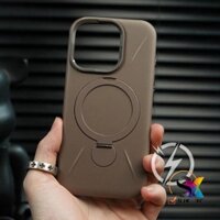 Ốp Điện Thoại Từ Tính Cho iPhone 16ProMax / 15ProMax Vỏ Cứng Chống Sốc Sang Trọng 360° Chân đế xoay được iP 16 / 15 / 14 / 13 / 12 Pro Max Plus 11 Vỏ silicon mờ thả quân sự