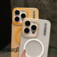 Ốp điện thoại từ tính chống vân tay PENQ Matte Clear Tương thích cho iPhone 16 15 14 13 12 11 Pro Max Plus Ốp lưng