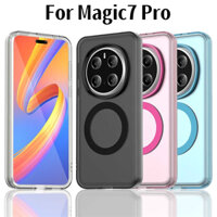 Ốp điện thoại từ tính đầy màu sắc cho Huawei Honor Magic 7 Pro X9C Magic7 Lite Vỏ mặt sau mờ mờ mờ