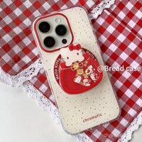 Ốp điện thoại từ tính hình nhân vật KT Cat Shake Le Fu, tương thích với iPhone 16 Pro Max, 15, 13, 14 Plus, 12, 11, hình trái tim nữ tính V3ZC