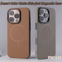 Ốp điện thoại từ tính màu sa mạc mờ cao cấp cho iPhone 12 13 14 15 16 PRO MAX 15 / 16 PLUS Nút độc lập Vỏ cứng kèm theo hoàn toàn