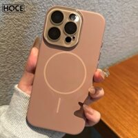 Ốp điện thoại từ tính ống kính pha lê HOCE cho IPhone 16 15 14 13 12 Pro Max Vỏ silicon mềm