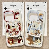 Ốp điện thoại từ tính Shake West Highland Penguin tương thích với iPhone 16 Pro Max, ốp điện thoại từ tính chống sốc 15/13/14 Plus/12, lỗ lớn 11, ốp mềm dễ thương X 4MTJ