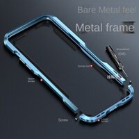 Ốp điện thoại viền kim loại cho iPhone 16 15 14 13 12 11 Pro max Mini 14Plus