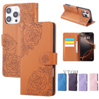 Ốp Điện Thoại Vivo 1901 1902 1904 1906 V2026 V2027 V2029 V2032 V2037 V2038 V2043 V2048 V2102 V2109 V2110 V2135 V2120 V2134 Ví Hoa Da PU Có Khe Cắm Thẻ Vỏ TPU Mềm