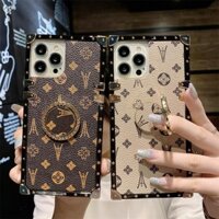 Ốp Điện Thoại Vuông Da Có Chân Đế Samsung Galaxy A22 A32 A51 A71 A72 A13 A14 4G 5G S23FE S23 Ultra S23 + Note 20 Vỏ Bảo Vệ Xu Hướng Retro Siêu Cổ Điển