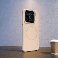 Ốp điện thoại Xiaomi 15 Pro tương thích, màu sắc siêu đồng nhất, ốp mềm PC từ tính K80/Note 14, Redmi 14c cứng, hàng giao ngay