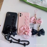 Ốp điện thoại iPhone12mini/13promax/14 có nơ chuông Ốp iPhone 6s/7/8Plus XR mềm EKCM