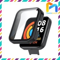 Ốp đồng hồ cho Redmi Watch 2 Redmi watch 2 lite - Chất PC  màn hình Kính cường lực - Đen - Redmi Watch 2 lite