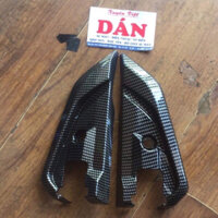 Ốp gác chân sau nhựa abs các bon xe SH đời 2017->2019 ( đen bóng )