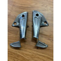 Ốp gác chân sau xe AB Air blade (đời 2007->2012) inox cao cấp sáng bóng trắng )