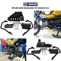 Ốp gầm pg1, khung bảo vệ lốc máy pg1, chống đổ xe pg1, khung bảo vệ lốc máy pg1, phụ kiện pg1 mbiker