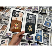 Ốp Gấu Hãng JANESPER ví lưng cài thẻ Iphone 15 pro max