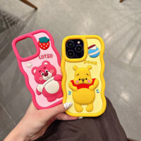 Ốp gấu Losto, gấu pooh khoe bụng cute. 6plus/7plus/X/XSM/11/11promax/12/12pro/12promax/13/13pro/13promax/14/14pro/14prm