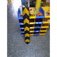 Ốp góc cột cao su 1000mm vuông. Thanh ốp cột phản quang. Bao phụ kiện lắp đặt. Bảo vệ góc tường, góc cột. KT1000x100x10