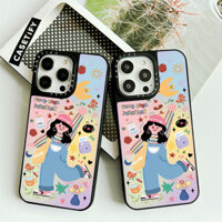 Ốp Gương Graffiti Màu May Mắn Hàng Ngày Cho IPhone 11 12 13 Mini 14 15 16 Pro Max X XR XS Max SE2 6 6s 7 8 Plus Vỏ Mềm Viền Lưng PC Cứng Có Bao Bì