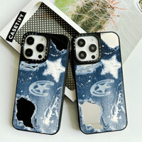 Ốp Gương Jeans Rách Trừu Tượng Cho IPhone 11 12 13 Mini 14 15 16 Pro Max X XR XS Max SE2 6 6s 7 8 Plus 7 + Vỏ Mềm Viền Lưng PC Cứng Có Bao Bì